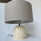 Barbi Ivory and Gold Ceramic Spherical Table Lamp