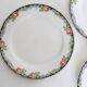 Set of 4 dessert plates Digoin Sarreguemines, vintage French, authentic, rare