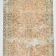 7x10 Pale Red & Cream Oversize Vintage Rug, 207x304Cm