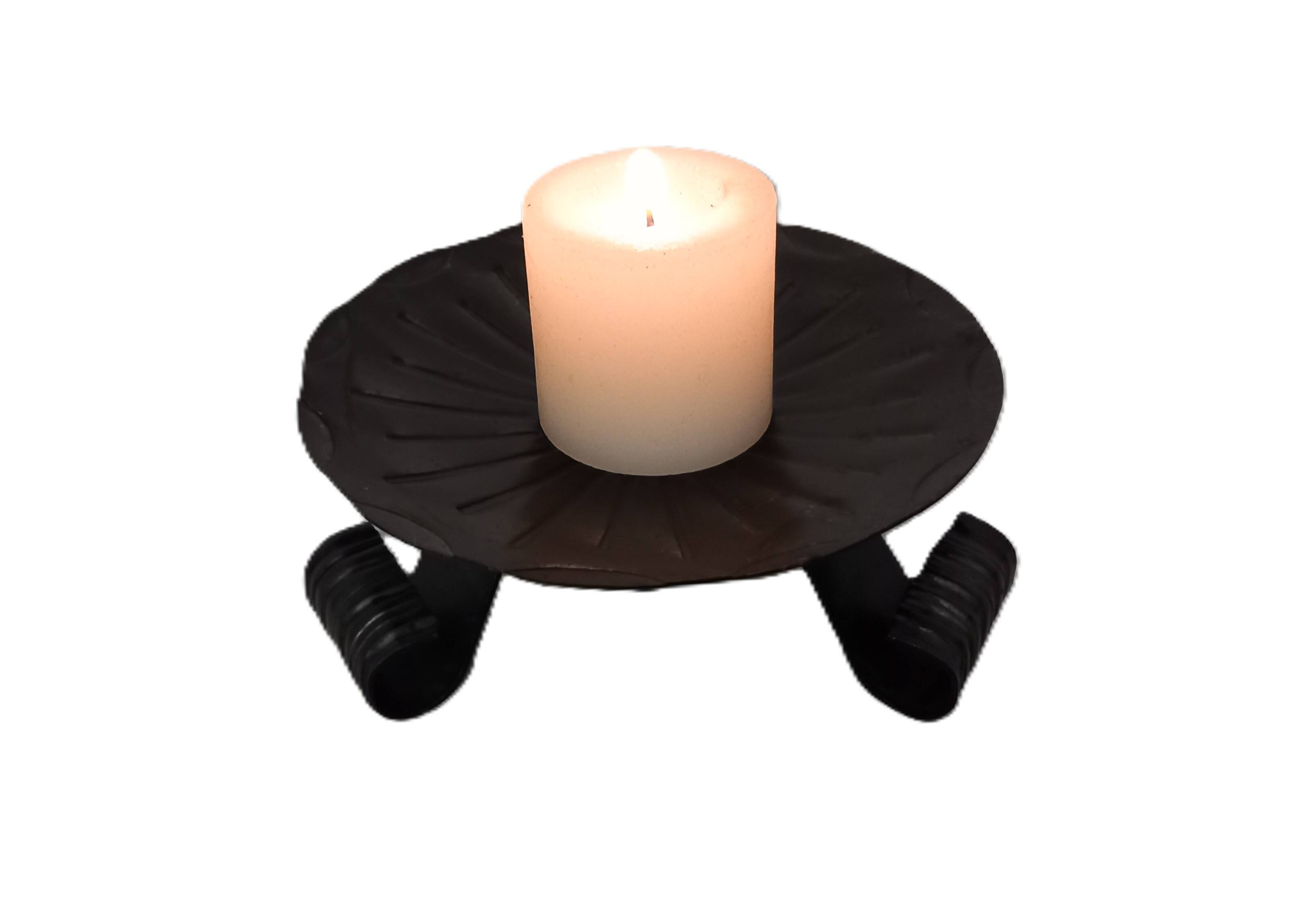 Wrought iron table candlestick