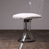 Plexiglass lucite bar stools and chrome swivel bar chairs,Hill Manufacturers