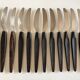 Set de 12 couteaux modernistes en palissandre 1960