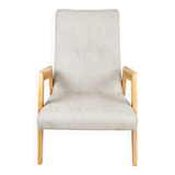 Beige danubio vintage design chair, 1970s