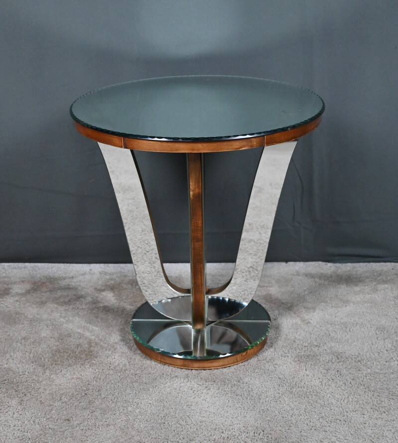 Walnut mirror coffee table – 1940