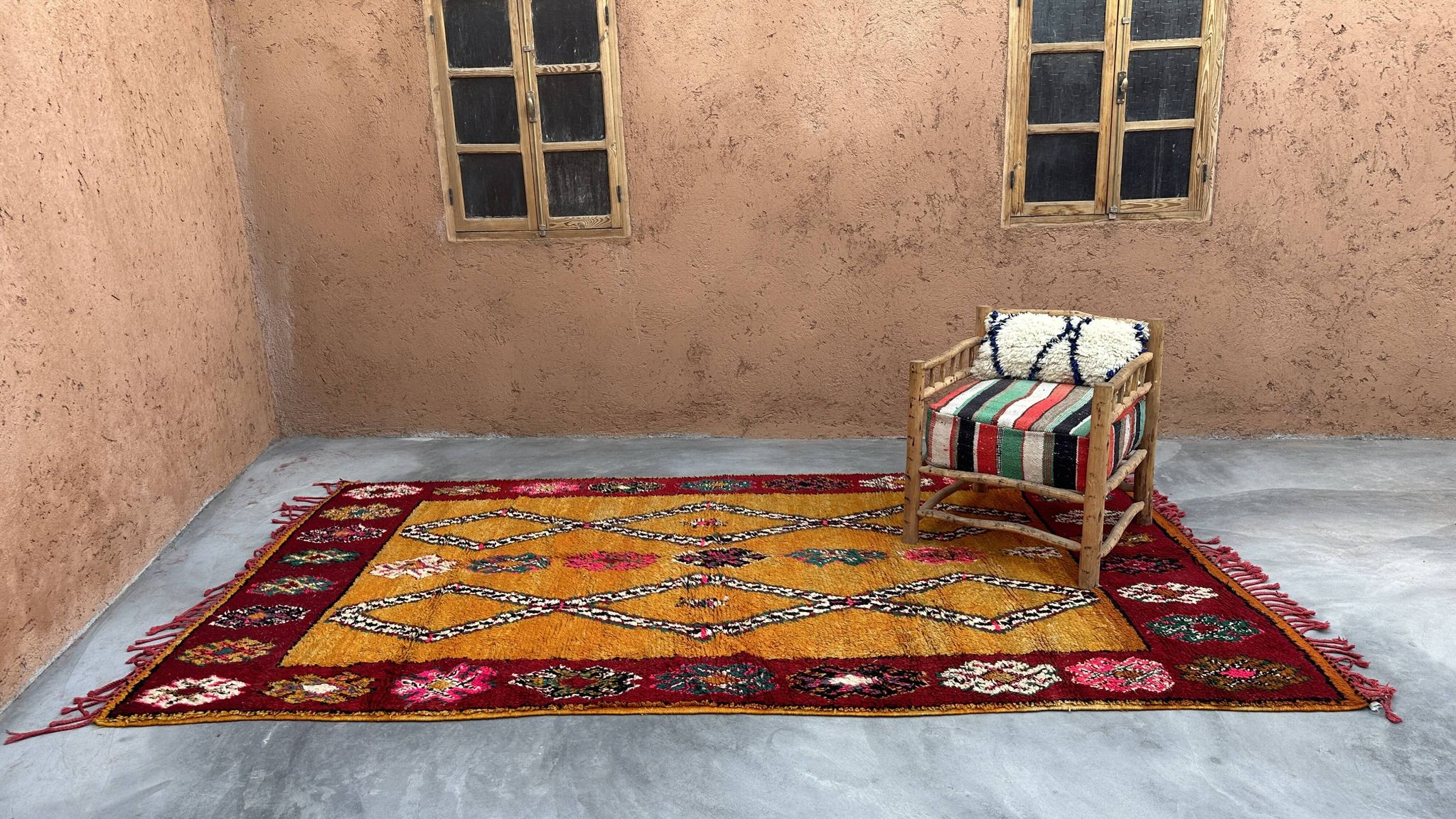 Tapis Marocain Taznakht coloré - 350 x 195 cm