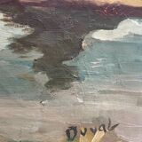 Undergrowth landscape signed Duval XXe