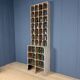 Large old industrial wooden workshop pigeonhole cabinet