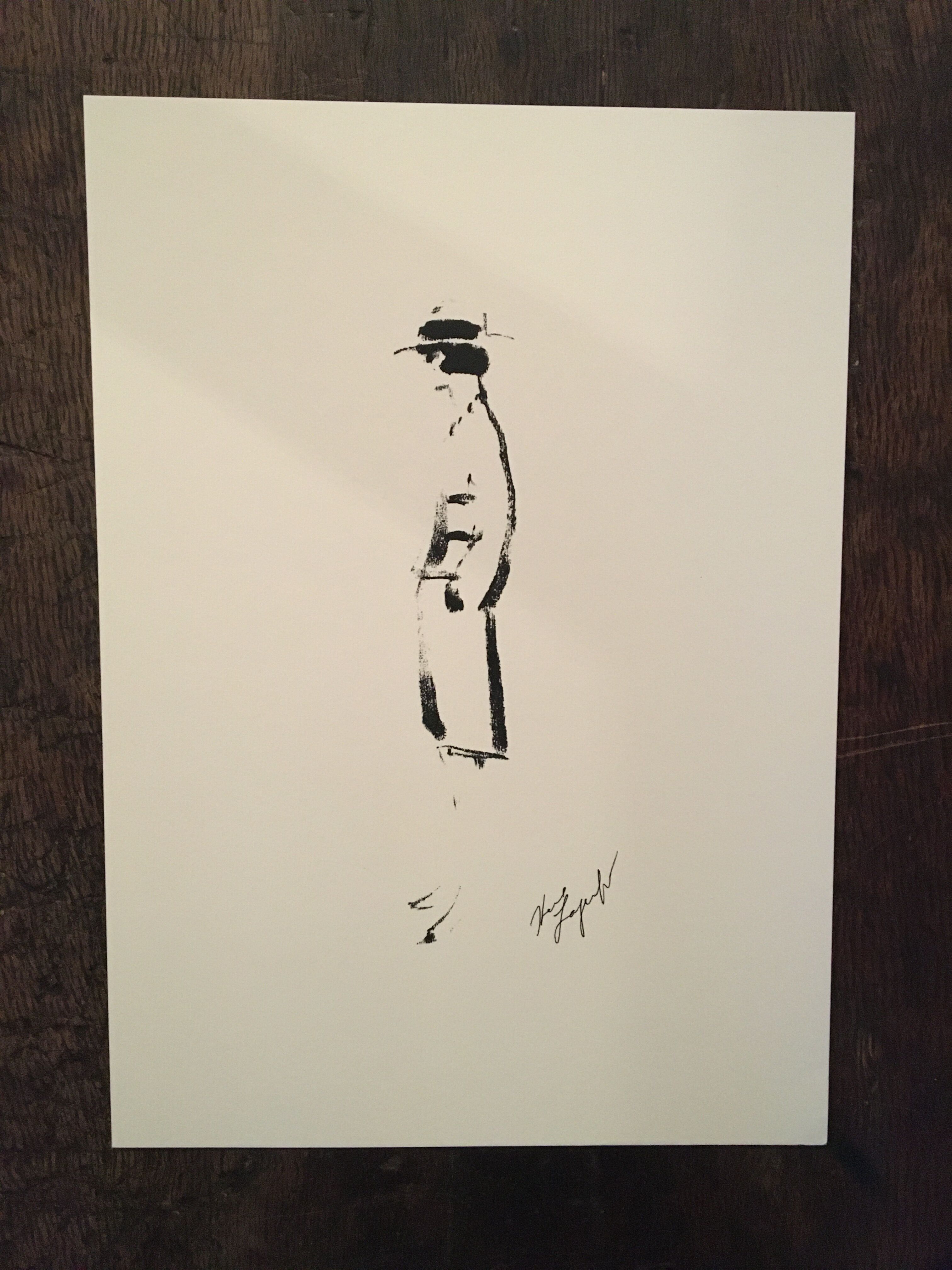 Chanel : illustration de mode avec feuillet des années 90