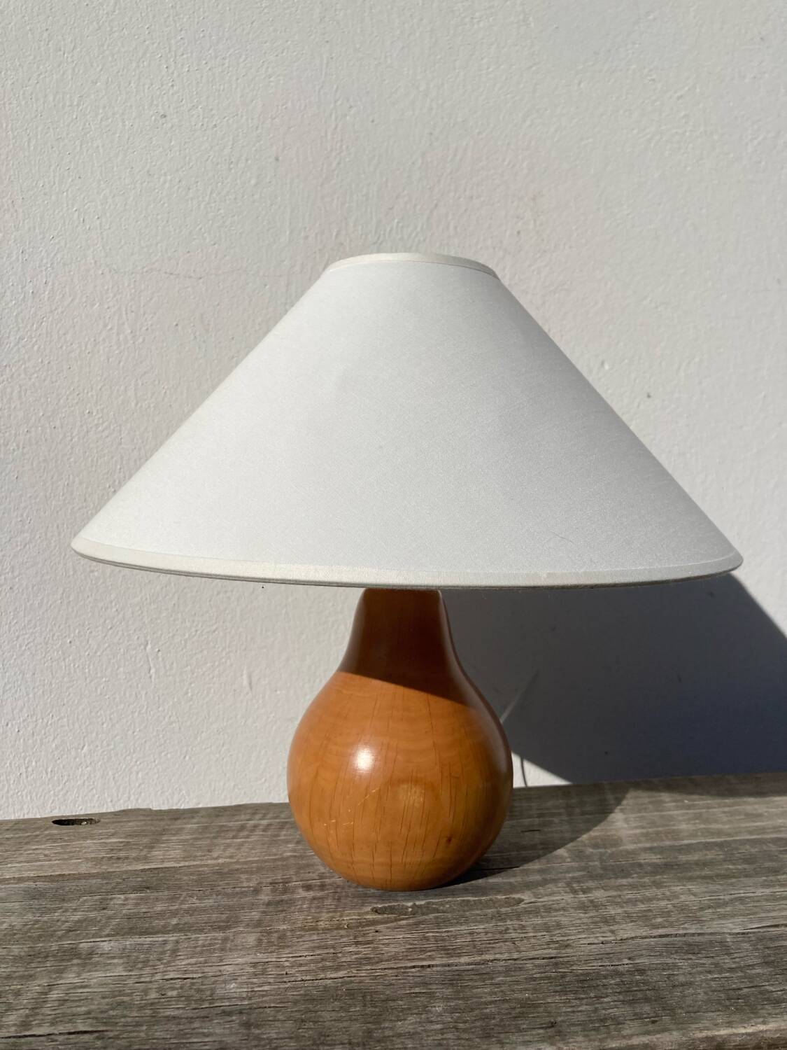 Wooden pear lamp 1980