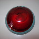 Cendrier en verre de Murano Sommerso
