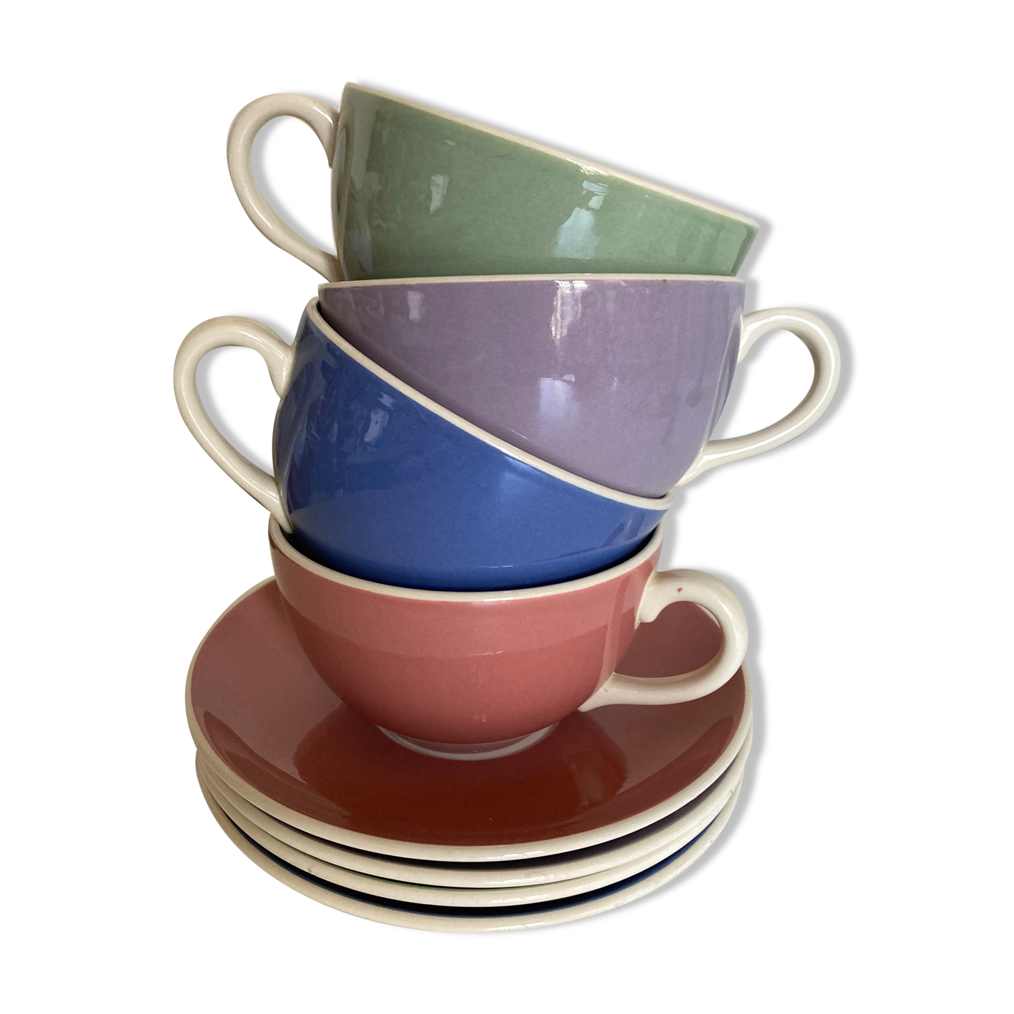 Set of 4 lunch cups 1960 VB Villeroy & Boch