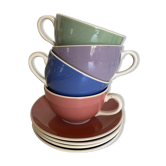 Set of 4 lunch cups 1960 VB Villeroy & Boch