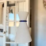 Suspension en verre diabolo vintage italien -