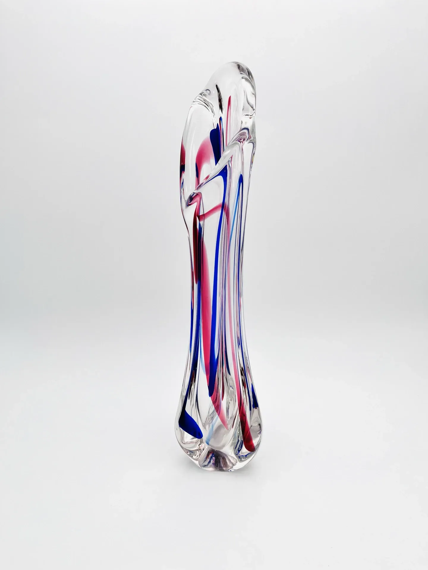 XXL Vase Crystal Max Verboeket Kristalunie Maastricht 43cm Signed