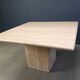 Vintage travertine dining table, 1970s