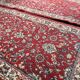 Ancient Pair of Red Kashan Oriental Ispahan Persian Rugs