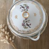 Plat creux porcelaine oiseau de paradis
