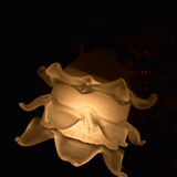 Bronze ceiling lamp 3 lamps glass paste.