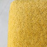 Mid-Century Pouf in Yellow