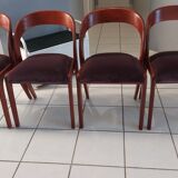 Set of 4 Gondola model chairs by Baumann vintage 1970s