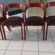 Suite de 4 chaises modèle Gondole maison Baumann vintage 1970s