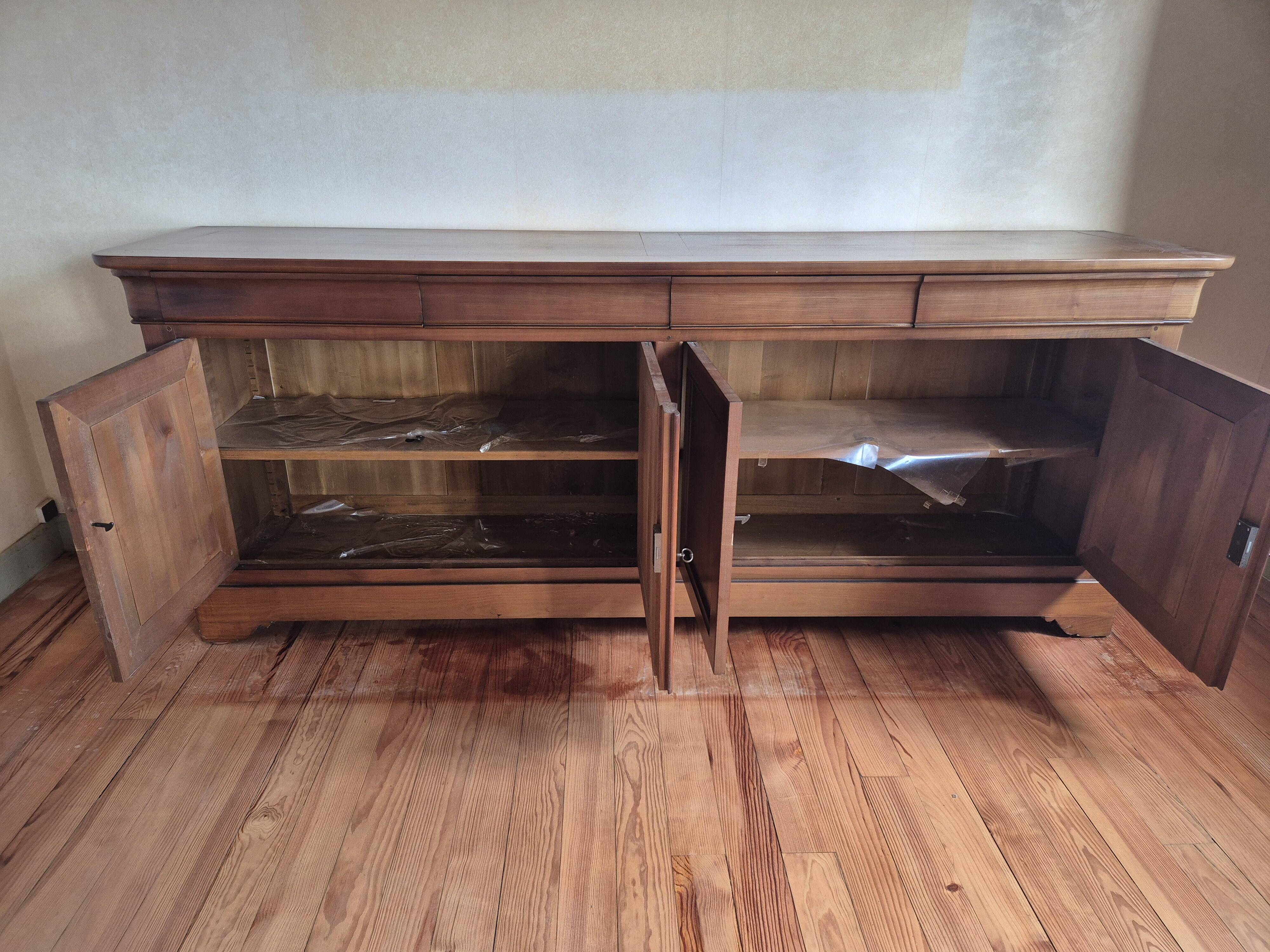 grand buffet 4 portes en bois massif