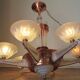 Chandelier Art Deco Petitot glassware ezan