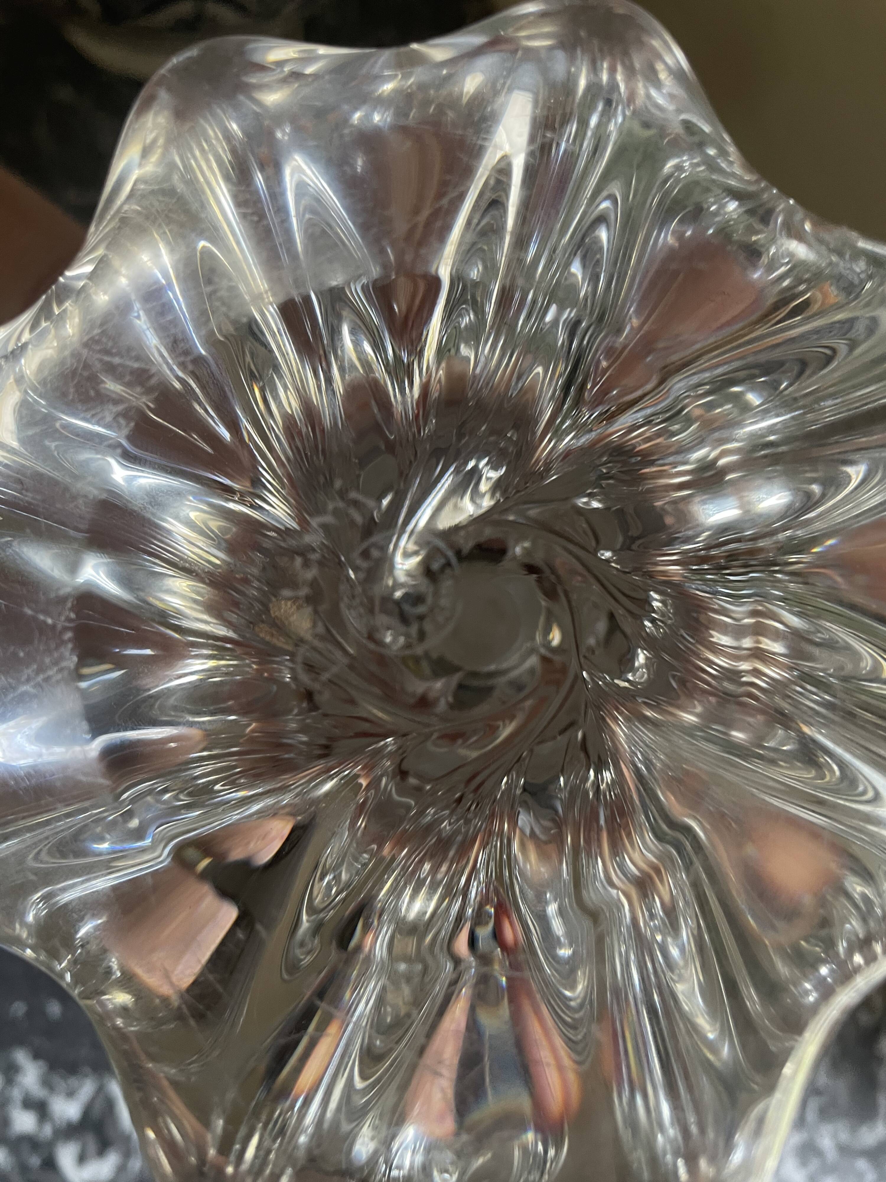 Baccarat crystal twisted decor lamp