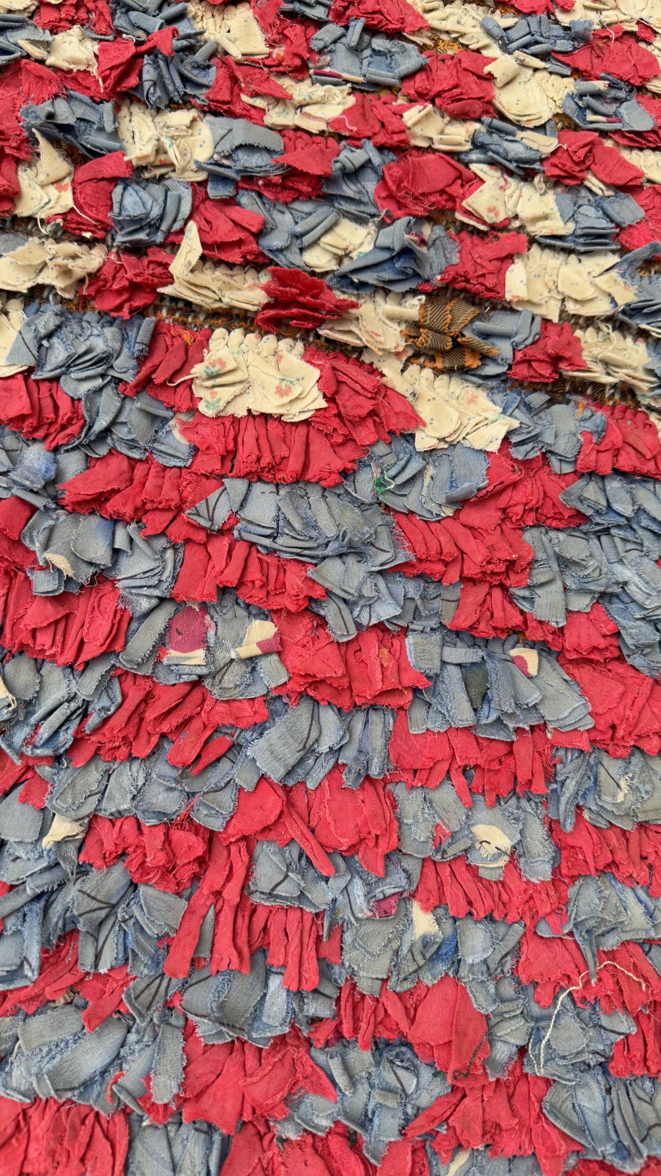 Colorful Boucherouite Berber rug - 99 x 160 cm