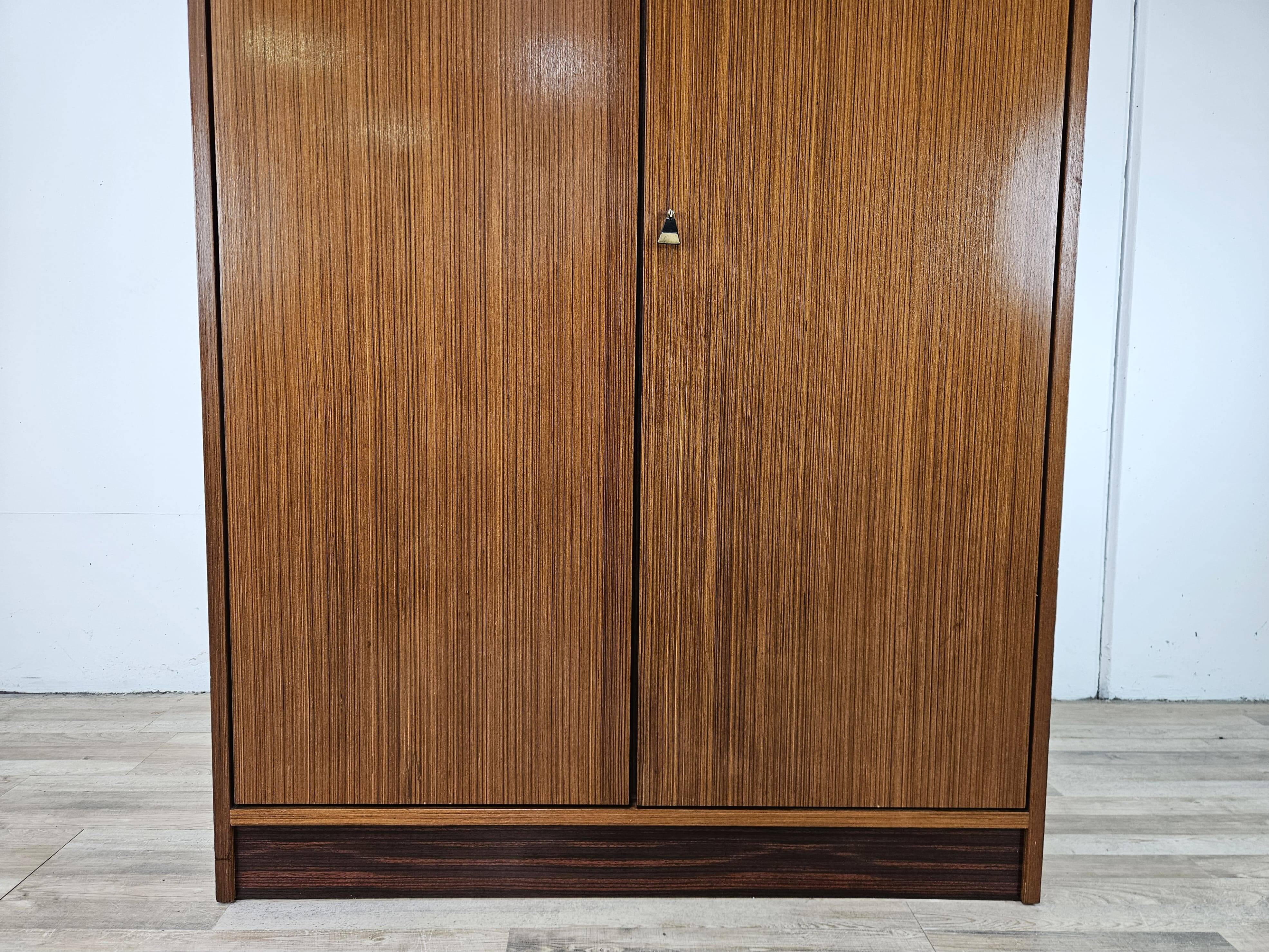 Vintage 1960s two-door wardrobe