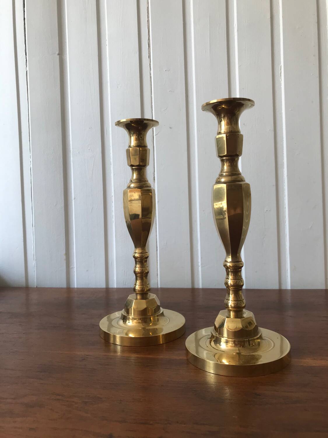 Two classic candle holders