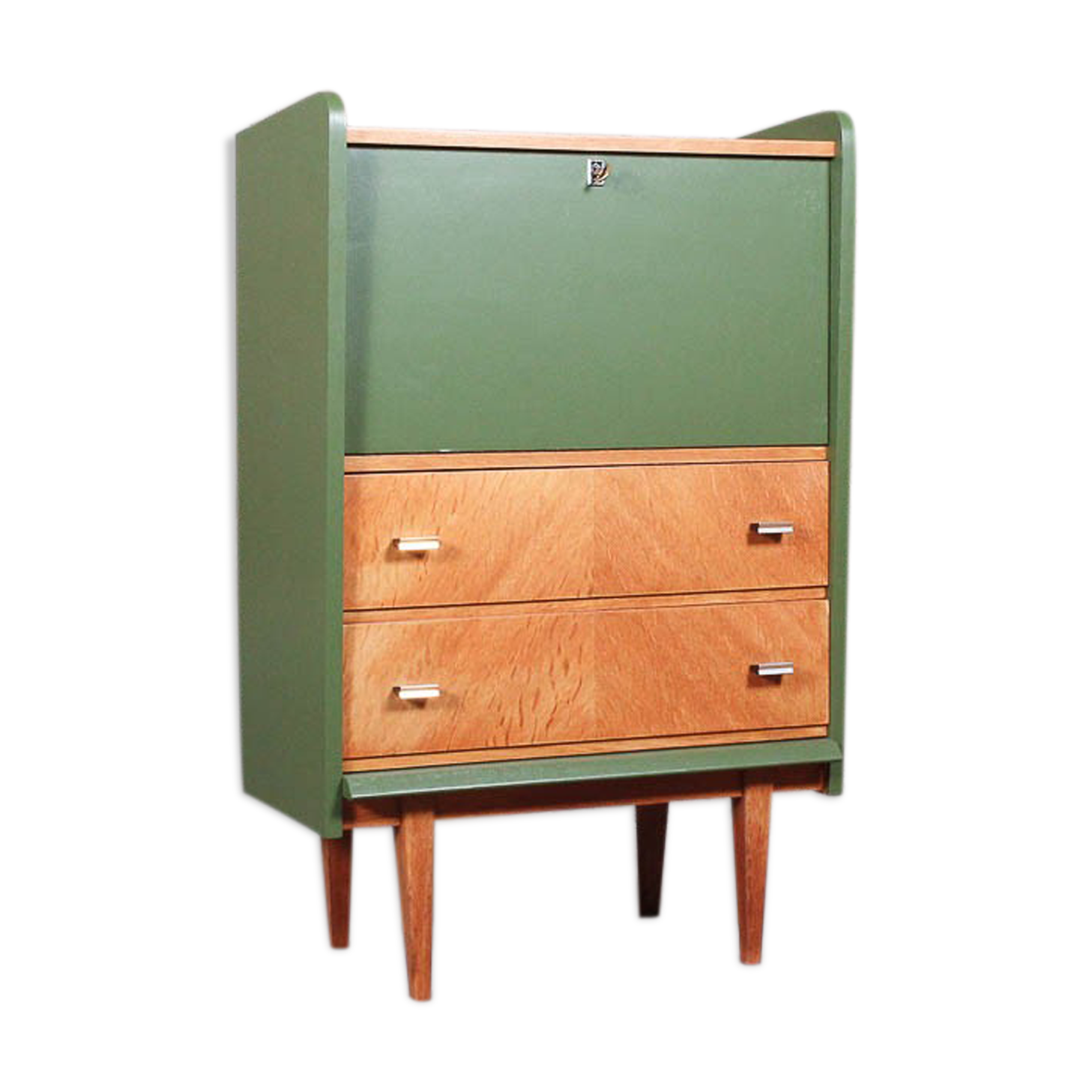 Secretary vintage in oak, circa 1950