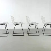 Set of 4 chairs model 420 by Harry Bertoia for Knoll – 1950s
