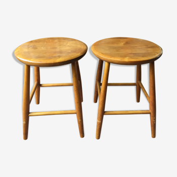 Pair of vintage scandinavian style stools