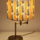 Recycled vintage lamp — with a swivel arm, fluted floral shade
