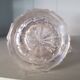 Antique engraved crystal and pewter beer mug