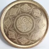 Moroccan brass tray