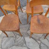 Set of 4 antique Thonet bistro chairs