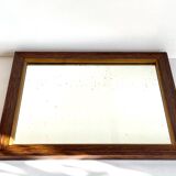 Art deco mirror 1920 wood and silver vintage
