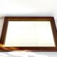 Art deco mirror 1920 wood and silver vintage