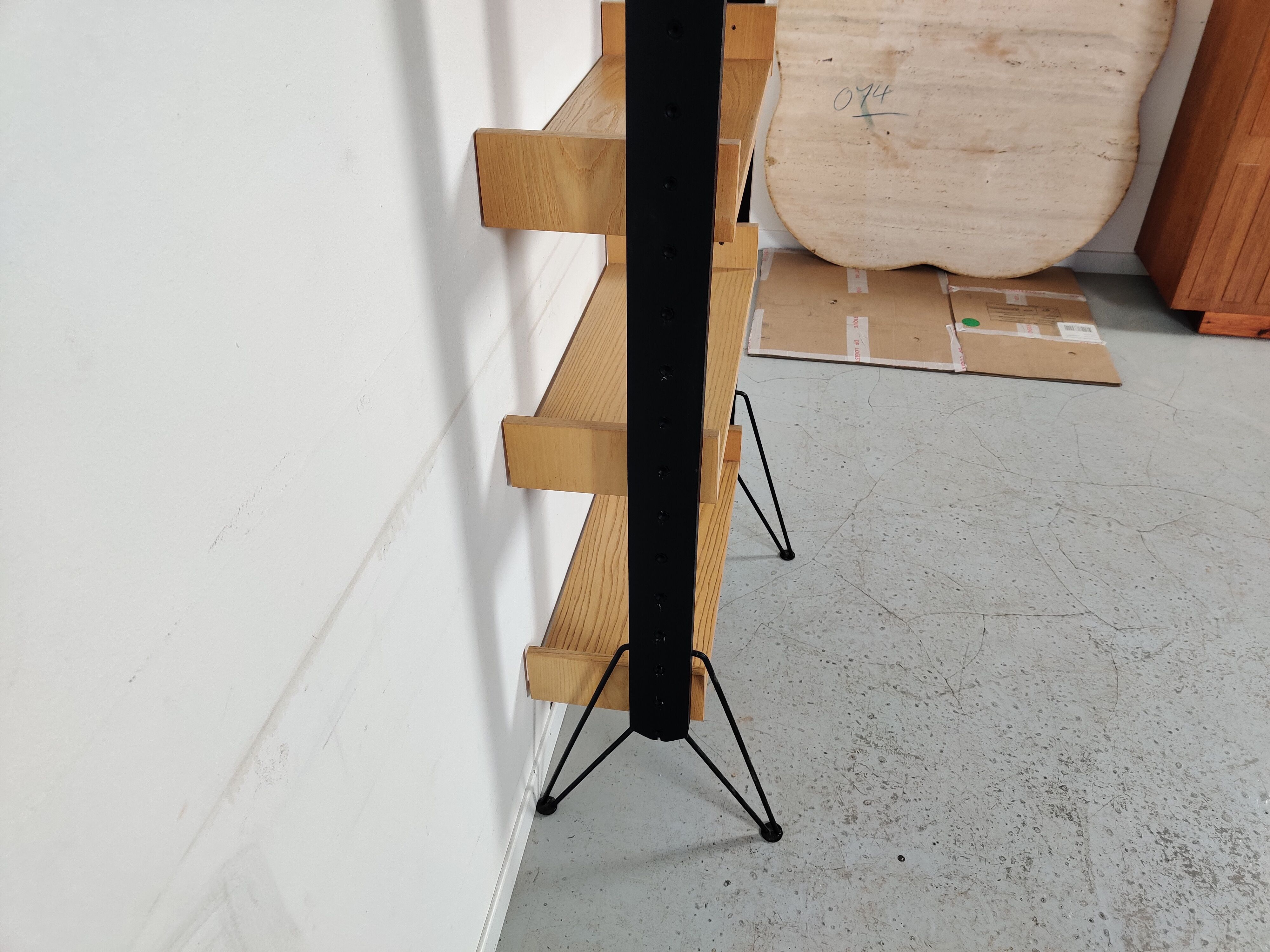 Scandinavian freestanding modular bookcase, 60s