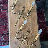 Pair of Louis XVI style bronze wall sconces – 2 arms