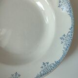 Hollow plates Earth of iron porcelain of Gien