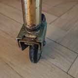 Brass dessert and glass 2 trays