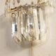Glass wall lamp. Italy, 1950s