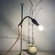 Workshop lamp, painted lampshade, 2m cable