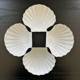 Set of 4 shell bowls