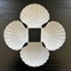 Set of 4 shell-shaped bowls