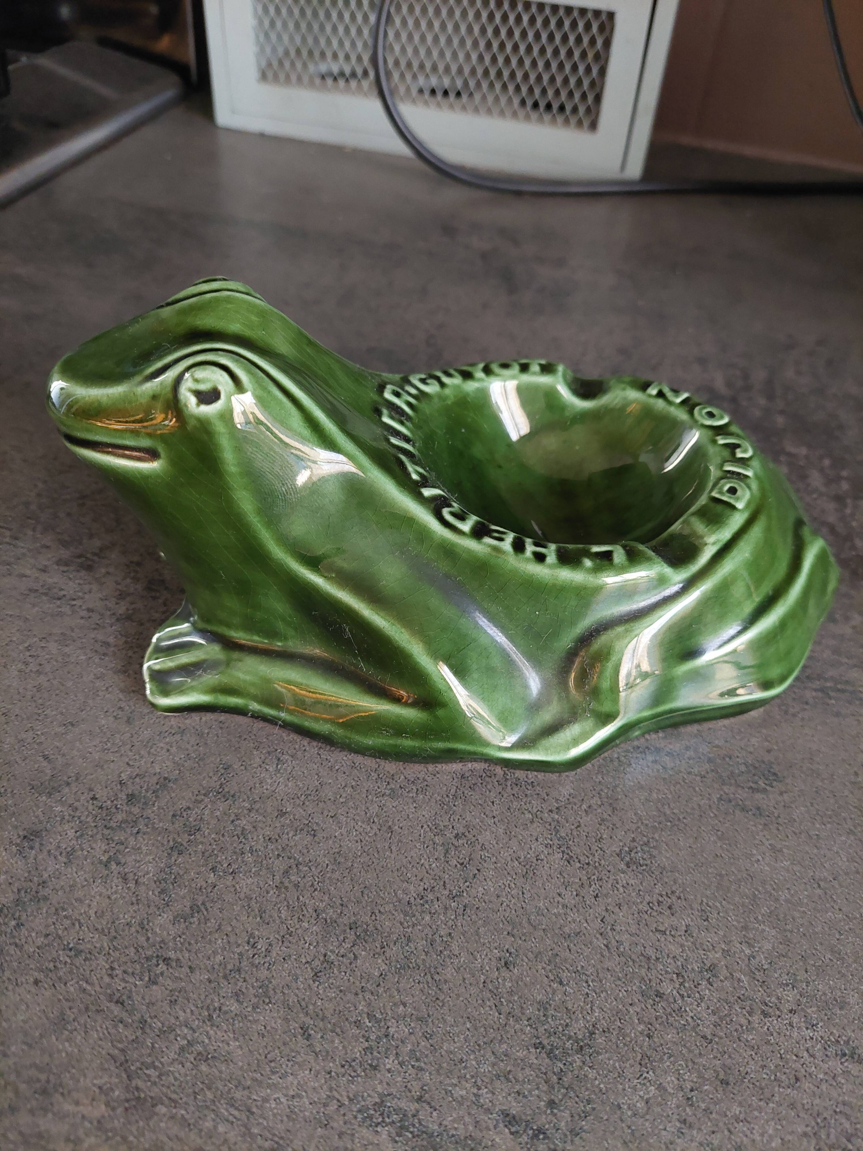 Frog ashtray L'Héritier-Guyot Dijon early twentieth century