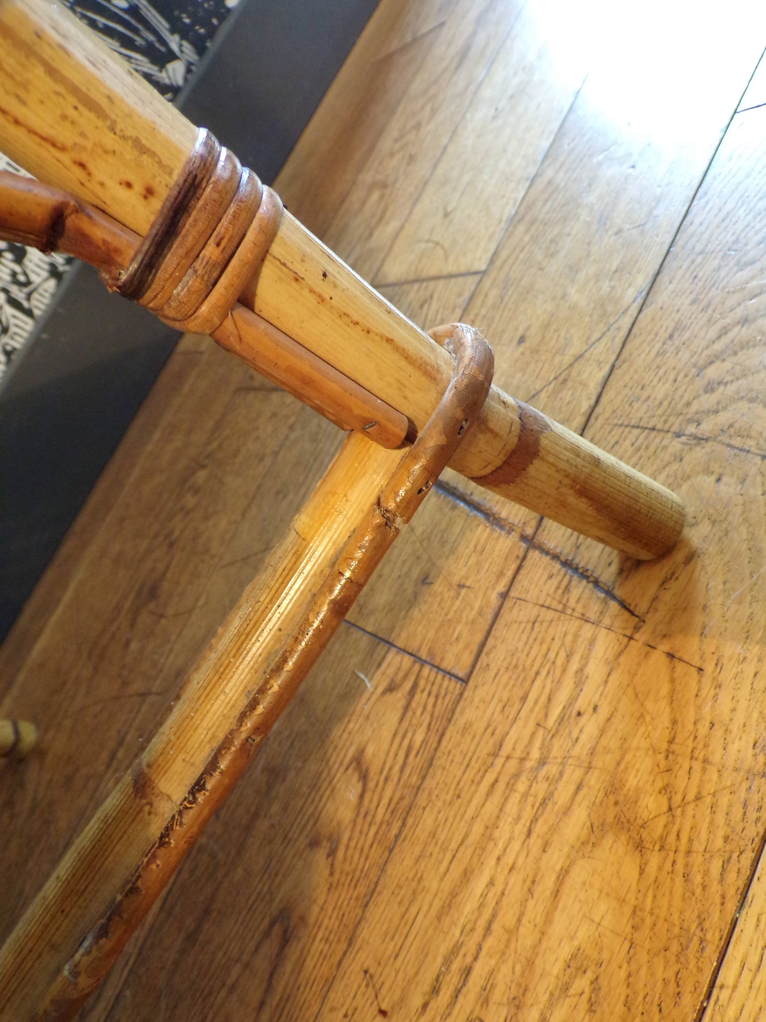 Vintage rattan armchair